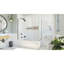 Porte de baignoire à charnière l 56 po x H58 po Aqua-56457901