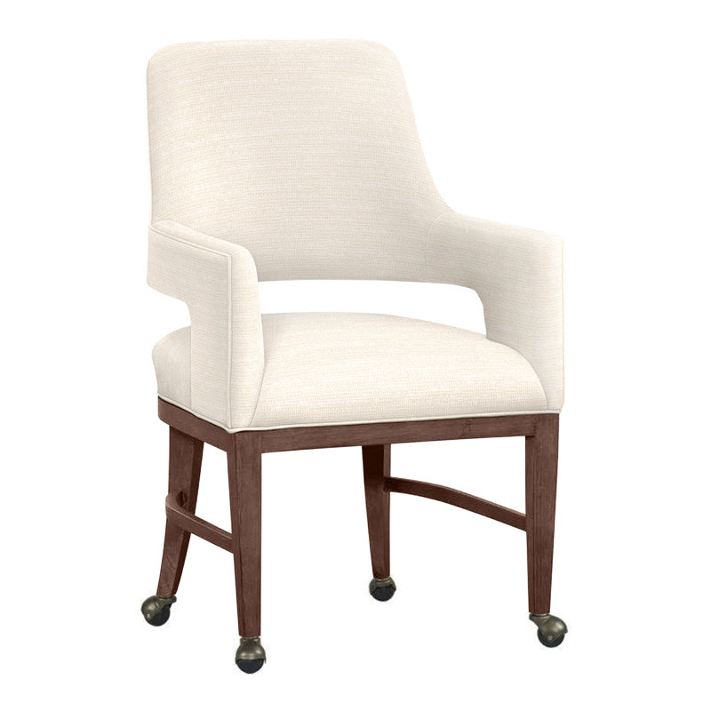 Chaise avec accoudoirs Josie, Perigold dans la boucle sel de mer, Noyer