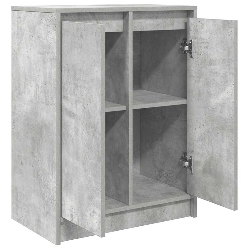 Sideboard 57X34x76 Cm Engineered Wood, Concrete Grey
