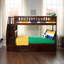Lit superposé en bois avec escalier et tiroirs Ilariana-852980977-936315836