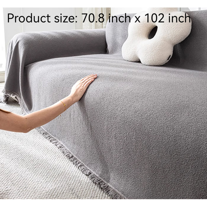 Housse pour canapé à coussins carrés/rectangulaires, H 70,8 po x l 102 po x P 0,5 po