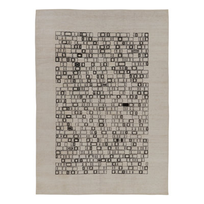 Modern One-of-a-Kind 8'7x11'0 Hand Knotted Area Rug