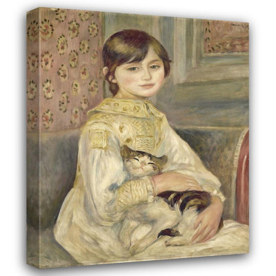 Red Barrel Studio® Renoir, Pierre, Auguste Gallery Wrapped Canvas Art Titled: Julie Manet