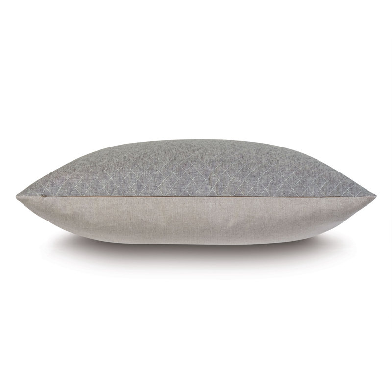 Ridge Geometric Linen Pillow Sham