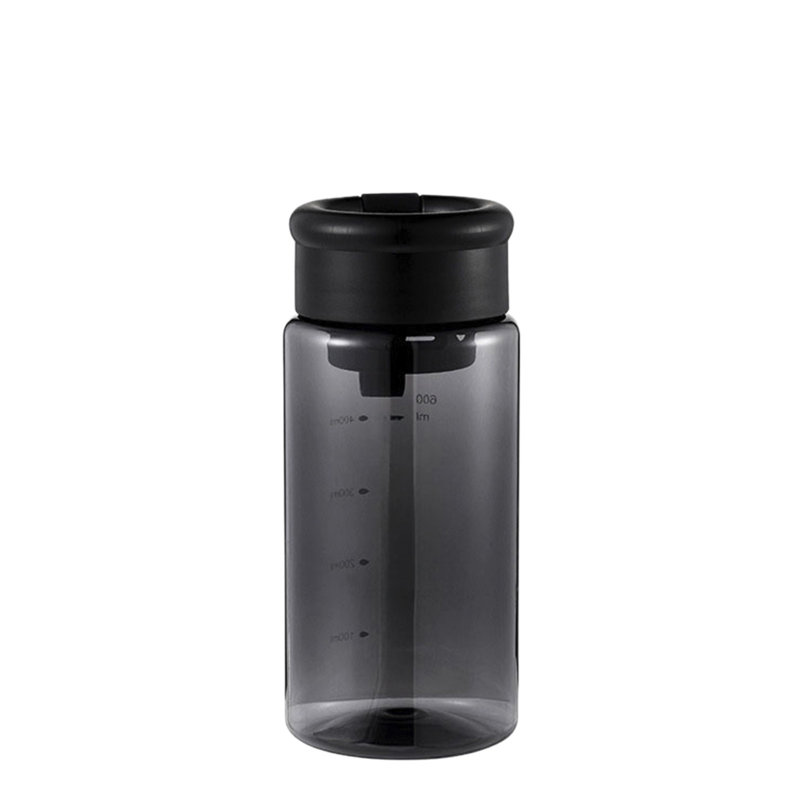 Bouteille d'eau en plastique transparent et réutilisable, S