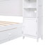 Lit double en bois blanc avec une tablette et une armoire-1633960001