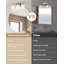 Luminaires de salle de bain au-dessus du miroir, lumières de meuble-lavabo à 3 lumières nickel brossé, lumière de meuble-lavabo moderne, abat-jour en verre et finition nickel antirouille, lumière de salle de bain pour petit espace