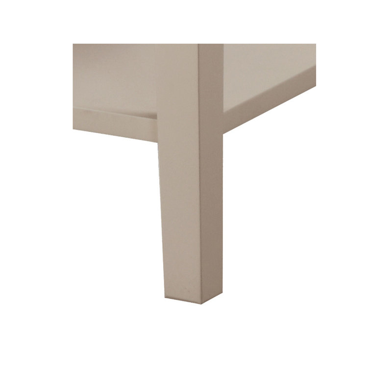 Table de chevet 2 tiroirs Newton, beige, Beige