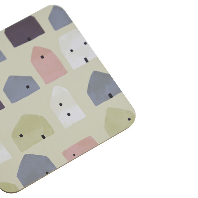 Cork Square 4 Piece Coaster Set