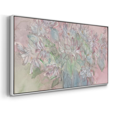 La floraison II - Toile tendue avec châssis encadré - Prêt à être accroché