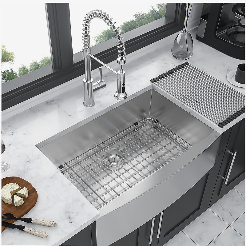 Évier de cuisine 33 - 33 po en acier inoxydable
