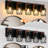 Industrial Vintage 5 - Wall Sconce 31 Inches Long Black Cage Lighting With Rustic Wood For Bathroom, Hallway, Bedroom, Ideal Mirror Areas, Hard Wired, Compatible Led And Incandescent Bulbs Inch Metal