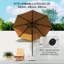 Base carrée de parasol de patio, base de support de parasol en métal 41 lb avec patins réglables, porte-parasol robuste pour poteaux de parasol de 1,3 po / 1,5 po / 1,9 po pour l'extérieur, la pelouse et la piscine-424015980