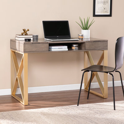 Bureau à deux tons avec rangement