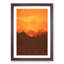 Orange Sunset Abstract Art - Picture Frame Graphic Art Print-55733790-55733794