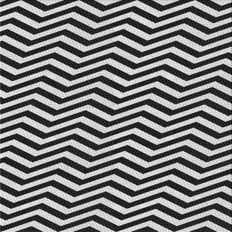 Tapis noir / blanc à motif Tidewood, Carré 6 pi