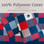 Ensemble de courtepointe patriotique 3 pièces Plymouth Home - Literie en patchwork à carreaux et étoiles Americana-19700162