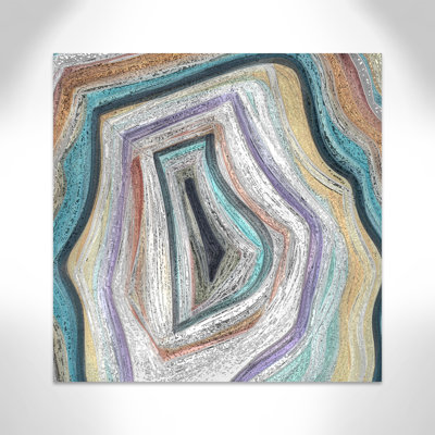 Agate moderne bleu sarcelle - peinture