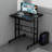 Adjustable Rolling Computer Desk Mobile Tiltable Laptop Tray with Shelf-1637158812