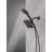 Square 2-in-1 Dual Shower Head with 5-Setting HandHeld Spray 1.75 GPM Matte Black-117545944