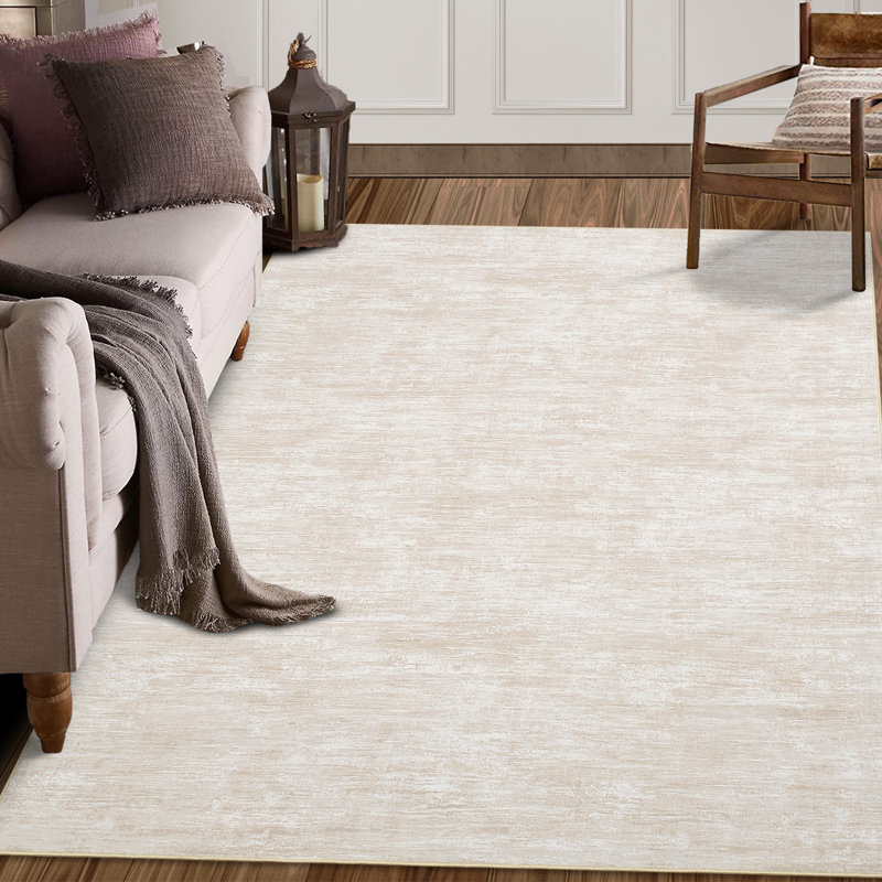 Tapis moderne antidérapant pour le salon Sommer, Rectangulaire 8 pi x 10 pi