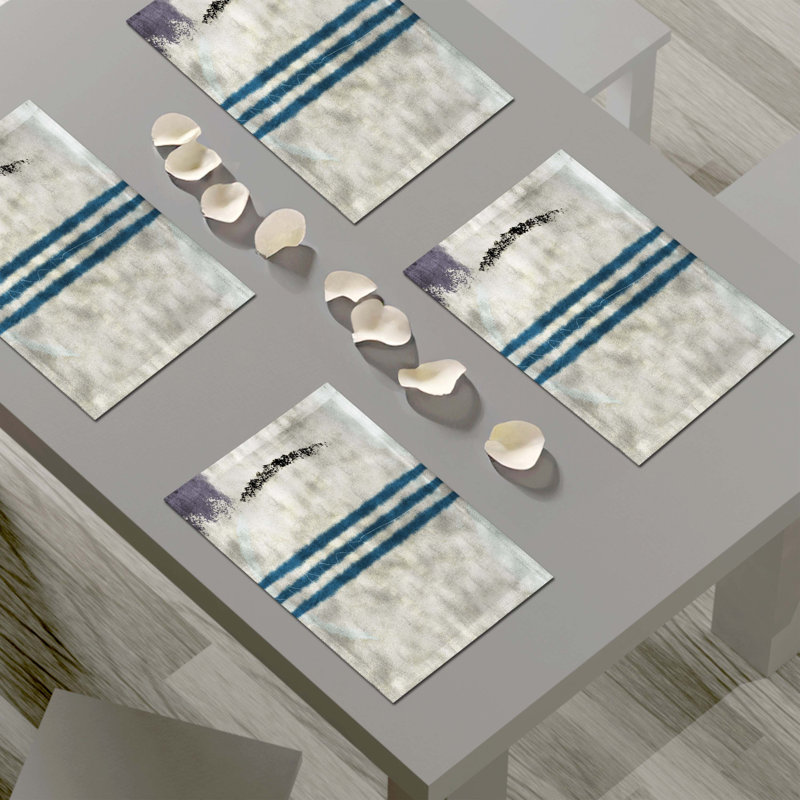 Polyester Abstract Rectangle Placemat
