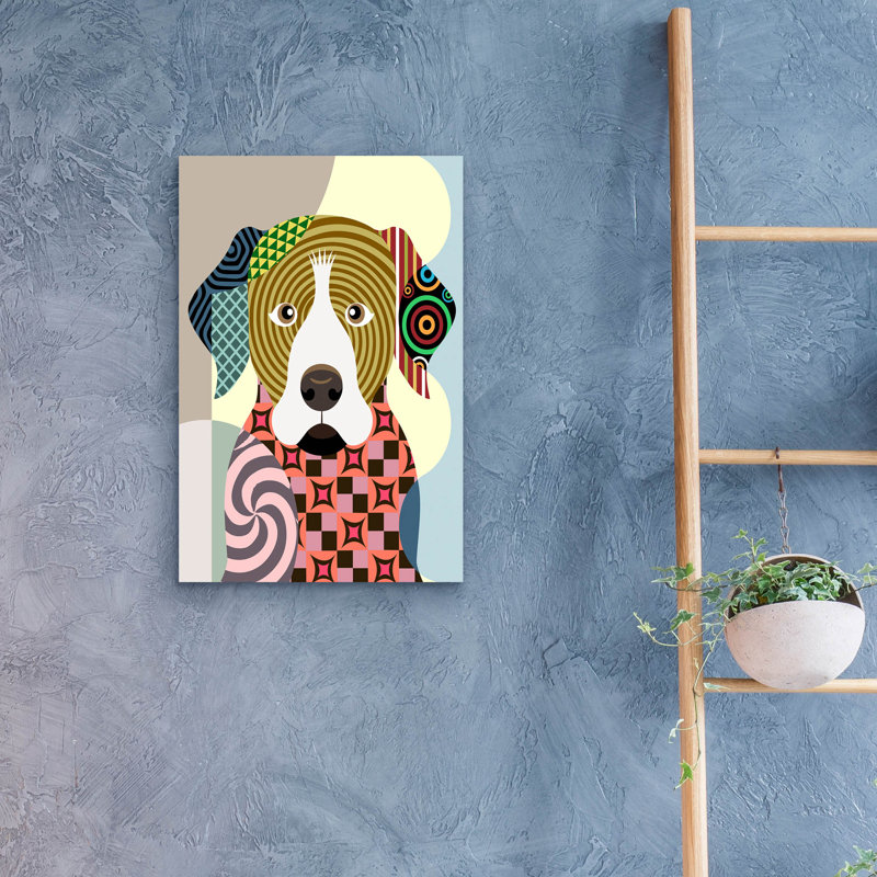 "Rottweiler" par Lanre Adefioyue, H 24 po x l 16 po x P 0,2 po