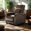 Fauteuil inclinable en cuir Venus Zero Gravity-50481158-50481522
