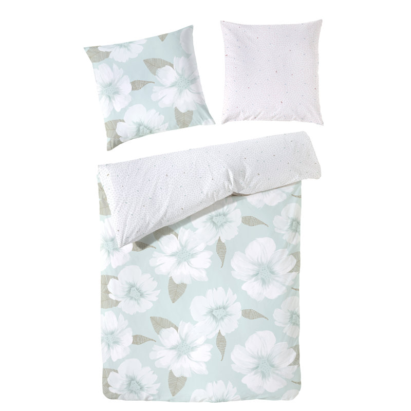 Florence Duvet Cover Set, 155 x 220cm - 1 Pillowcase (80 x 80 cm), Pink