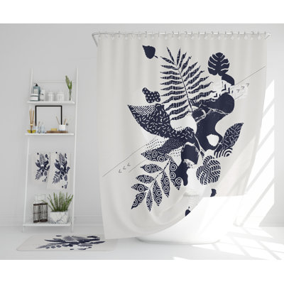 Nashika Polyester Shower Curtain Set