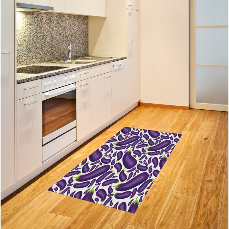 Tapis décoratif aubergine, Rectangle— 4 pi x 5 pi 8 po