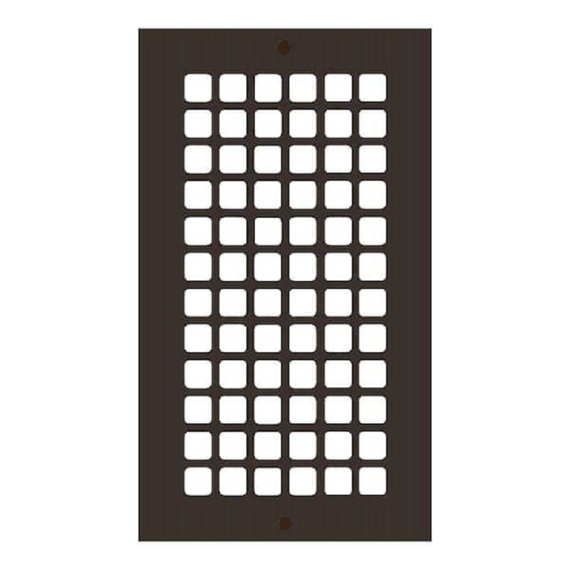 Grille de plancher Reggio, 6 po x 12 po, Bronze huilé