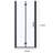 34 To 35-3/8 In. W X 72 In. H Bi-Fold Semi-Frameless Shower Doors In Matte Black With Clear Glass