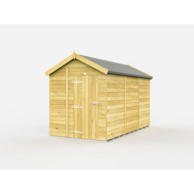 6ft x 12ft Apex Shed - Single Door without Windows