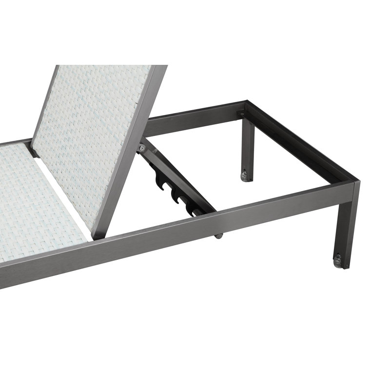 Chester Reclining Chaise Lounge, White