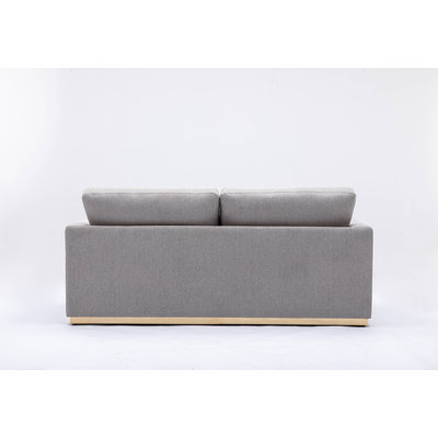 Valin Gray Linen Sofa for Living Room, Meeting Room and Small Apartment