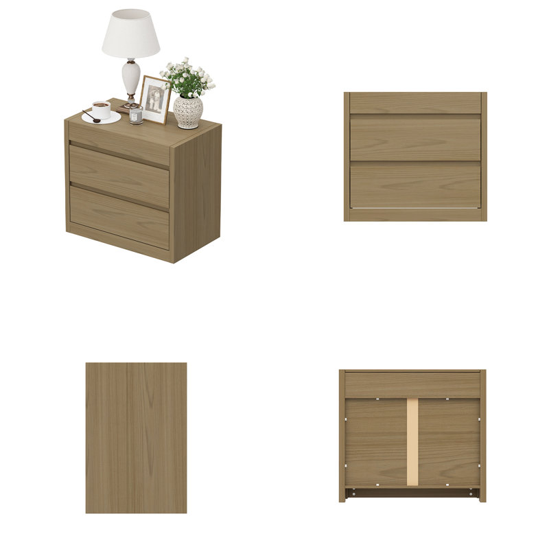 66cm W Manufactured Wood Bedside Table