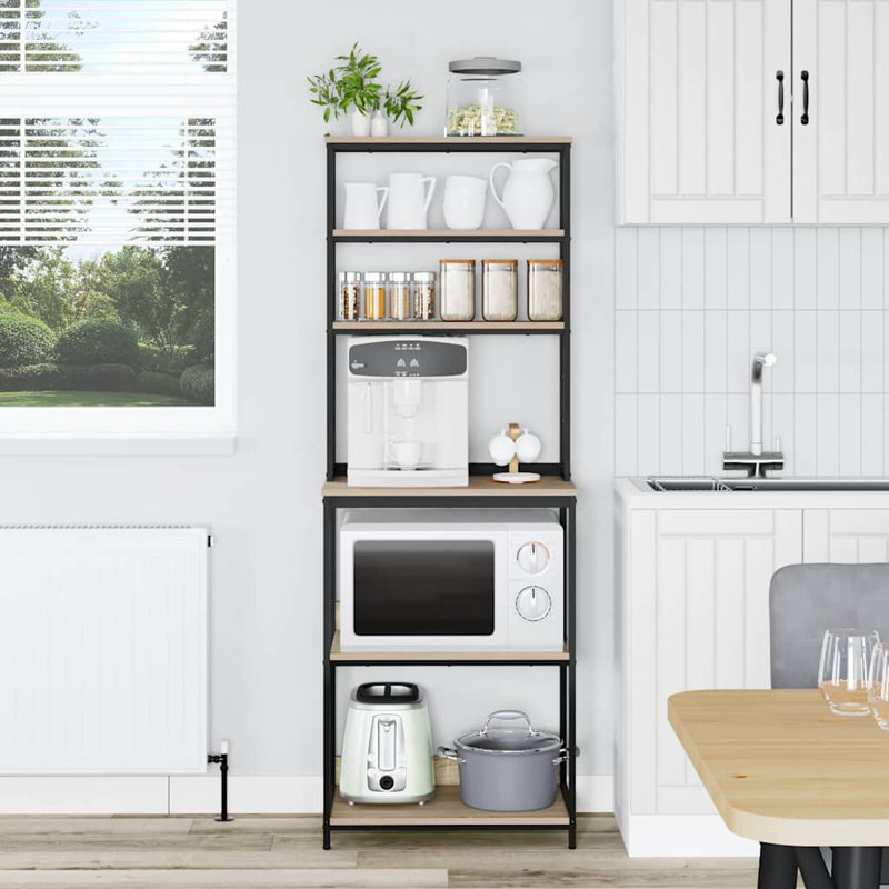 Steel Shelving Unit, 168cm H x 60cm W x 40cm D, Natural