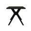 Table de salle à manger rectangulaire Verso 48 po de style moderne du milieu du siècle, noire-1935597392