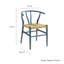 Chaise d'appoint de salle à manger en bois 32 po Amish-108891639-108891640