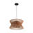 Arba 3 - Light Dimmable Boho Modern Farmhouse Drum Chandelier With Solid Wood Fixture For Dining Room-628953629