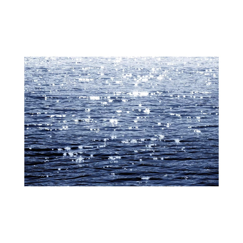 Sunlit Sea Indigo by Maggie Olsen - Wrapped Canvas Print, 20.32 cm H x 30.48 cm W