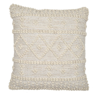 Geometric Cotton Blend Throw Pillow