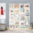 71.65" White Narrow 12-Cube Modern Vertical Or Horizontal Bookcase Storage For Living Room