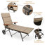 Chaise longue inclinable avec coussin
