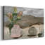 Vase de fleurs roses, toile tendue V-Gallery-107197492