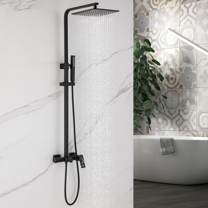 Système de douche complet avec valve brute
