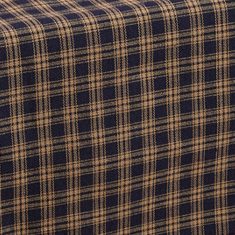 Alfiee Rectangular Plaid Table Runner, 36" x 13", Navy
