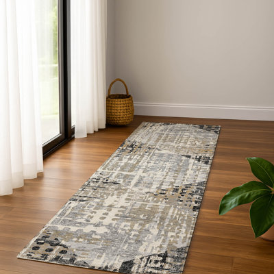 Premium Machine Washable Mayfield AMF2116 Geometric Rug