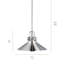 Luminaire suspendu conique à 1 lumière Millers